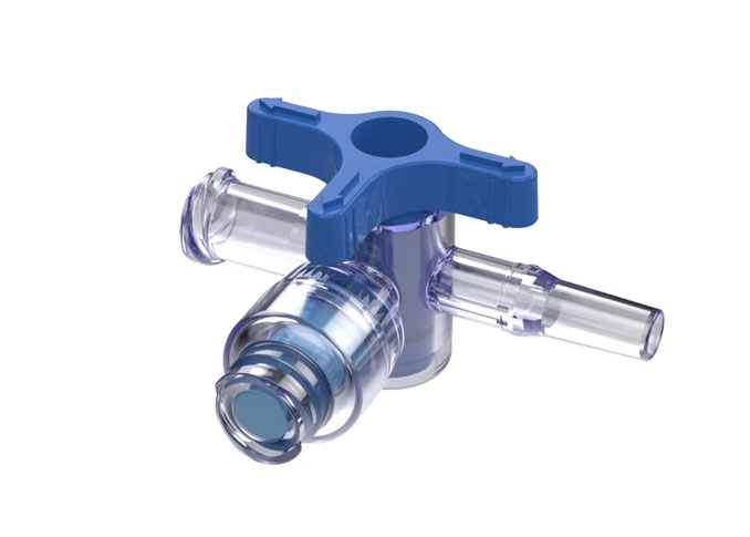 4-Way T-Handle Bondable Stopcocks